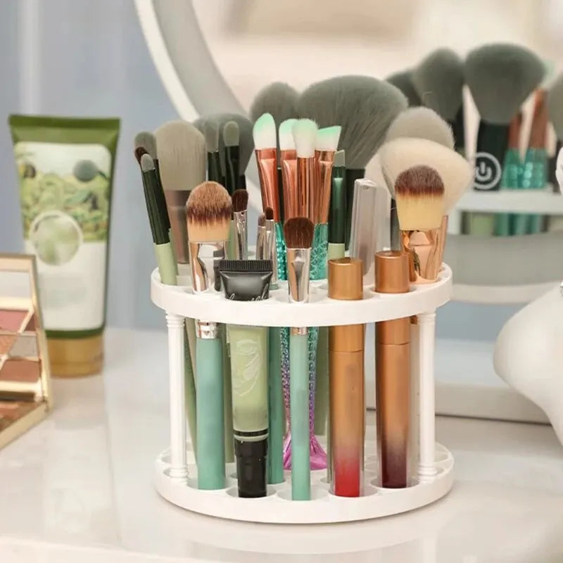SARAND GlamSpin™ – Organizador Rotativo de Pincéis com Design Minimalista
