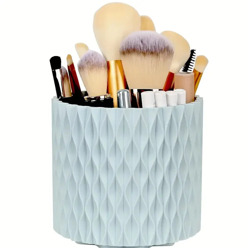 SARAND LuxeBrush™ – Organizador Giratório com Design Listrado