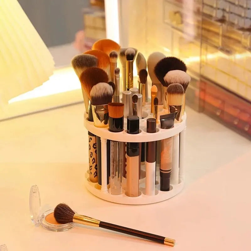 SARAND GlamSpin™ – Organizador Rotativo de Pincéis com Design Minimalista