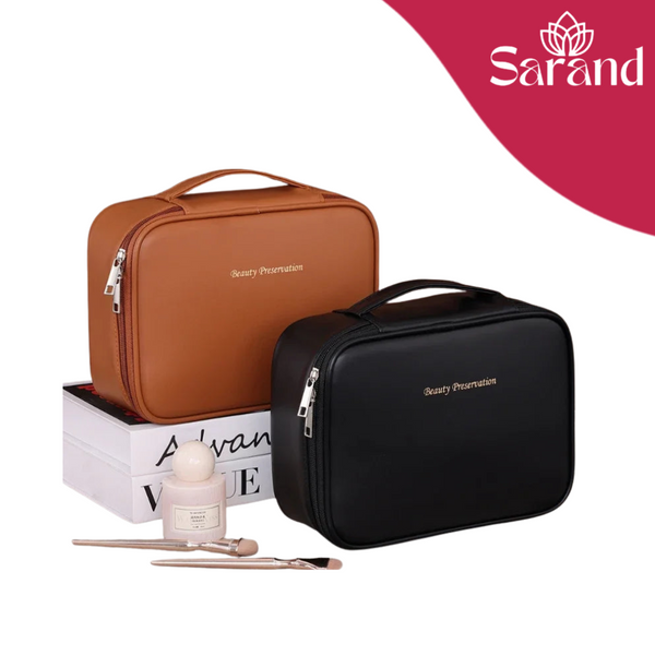 SARAND LuxBeauty™ – Nécessaire em Couro PU